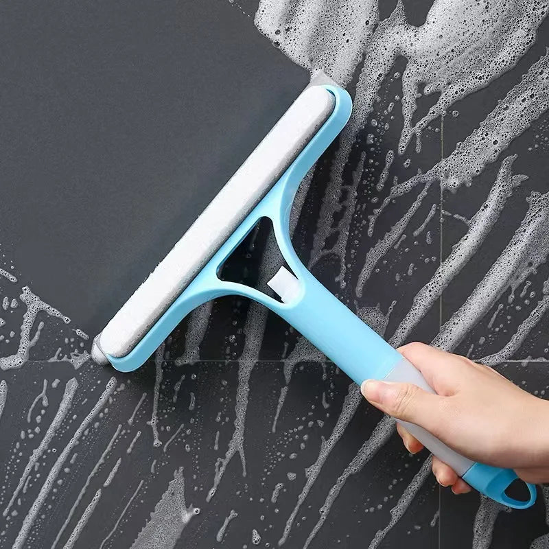 AlvdA™ 3-in-1 Window Cleaning Scraper, Squeegee & Spray Scrubber