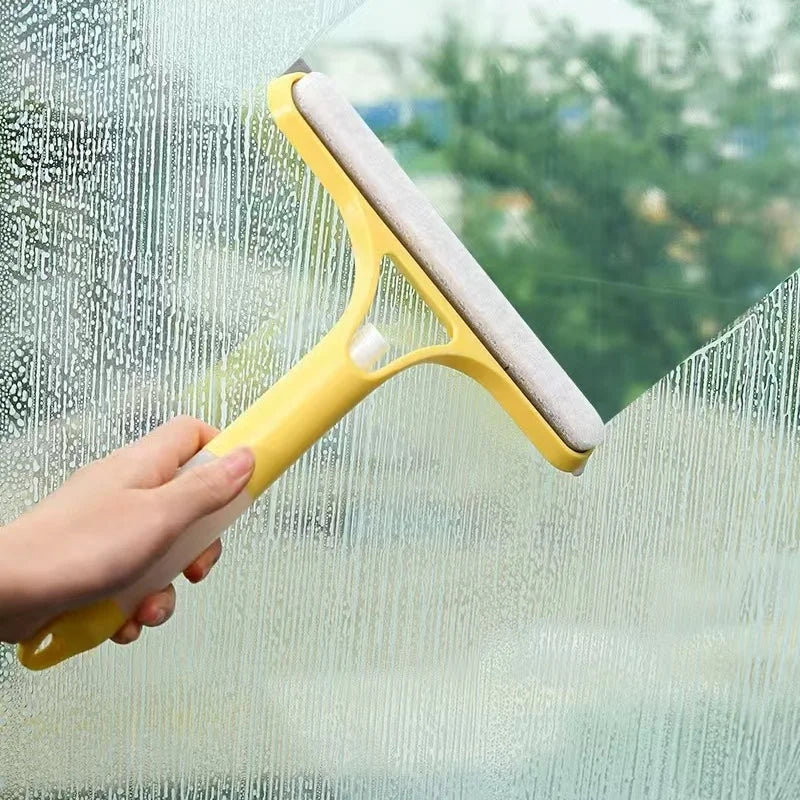 AlvdA™ 3-in-1 Window Cleaning Scraper, Squeegee & Spray Scrubber